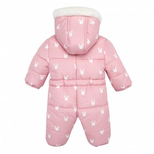 Baby Crystal Pink Bunny Snowsuit 48339 by Mayoral from Hurleys