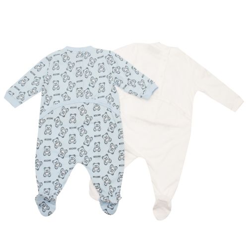 Baby Sky Blue Toy 2 Pack Babygrow 47303 by Moschino from Hurleys