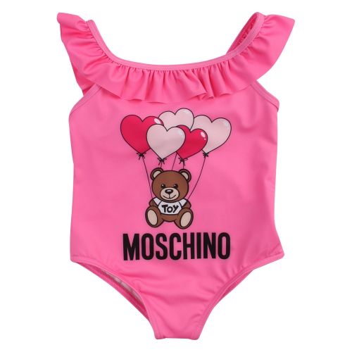 Baby Dark Pink Toy Balloon Swimsuit 58493 by Moschino from Hurleys