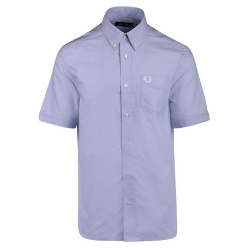 Mens Light Smoke S/s Oxford Shirt 107947 by Fred Perry from Hurleys