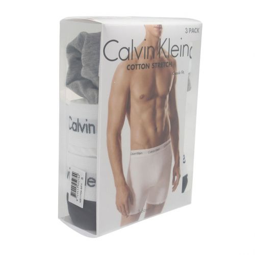 Calvin Klein Boxers Mens Black/White/Grey 3 Pack