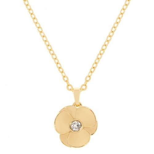Womens Gold Primroz Flower Pendant Necklace 15959 by Ted Baker from Hurleys