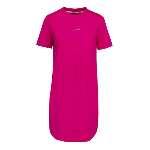 Womens Party Pink Micro Branding T Shirt Dress 87083 by Calvin Klein from Hurleys