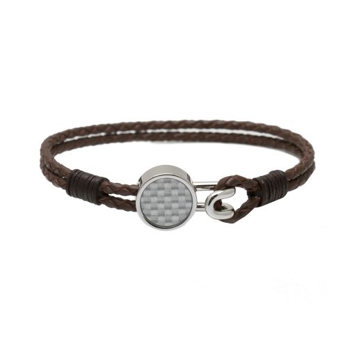 Mens Chocolate Metta Clasp Bracelet 53515 by Ted Baker from Hurleys