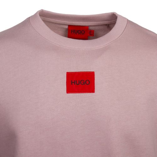 Mens Dusky Pink Diragol212 Patch Sweat Top 88347 by HUGO from Hurleys