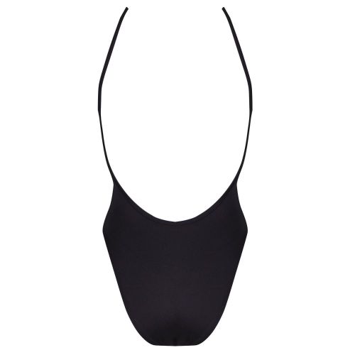 Womens Black Gold Trim Swimming Costume 20491 by Calvin Klein from Hurleys