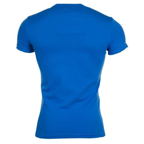 Mens Bright Blue Basic Stretch Tee Shirt 7021 by Emporio Armani from Hurleys