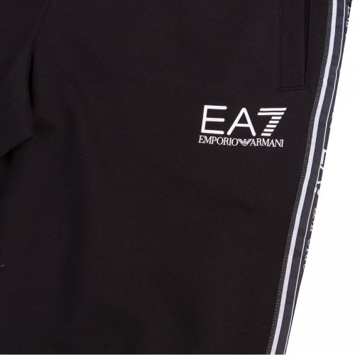 Mens Black Taped Logo Detail Sweat Pants 57472 by EA7 from Hurleys