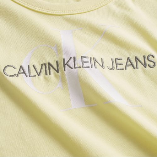 Womens Mimosa Yellow Dyed Monogram Baby S/s T Shirt 56204 by Calvin Klein from Hurleys