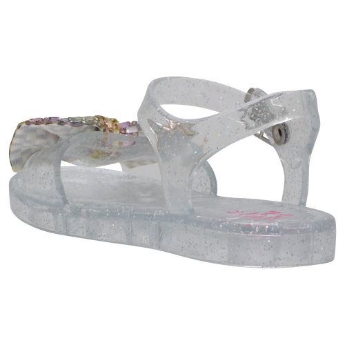 Girls Silver Gemma Bow Jelly Sandals (22-32) 109089 by Lelli Kelly from Hurleys