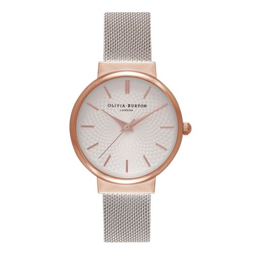 Womens Rose Gold & Silver Mesh Hackney Watch 72900 by Olivia Burton from Hurleys