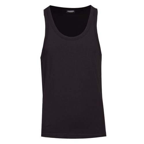 Mens Black Maple Leaf Tank Top 41366 by Dsquared2 from Hurleys