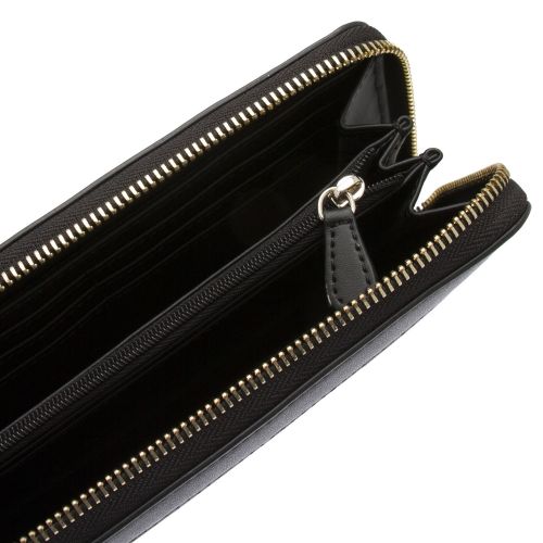 Womens Black Gold Textured Purse 41351 by Love Moschino from Hurleys