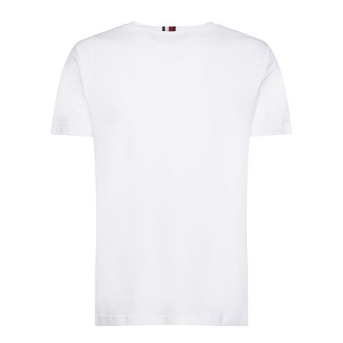Mens Bright White Logo Box S/s T Shirt 50030 by Tommy Hilfiger from Hurleys