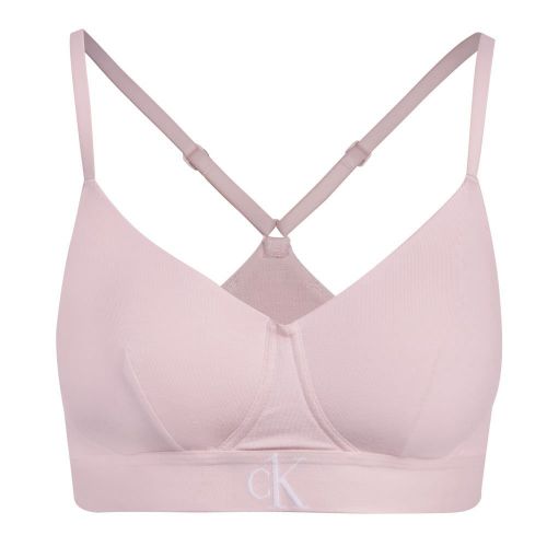 Womens Barely Pink One Plush Light Lined Bralette 96346 by Calvin Klein from Hurleys