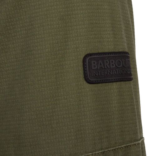 Mens Strong Olive Biker Overshirt 95505 by Barbour International from Hurleys