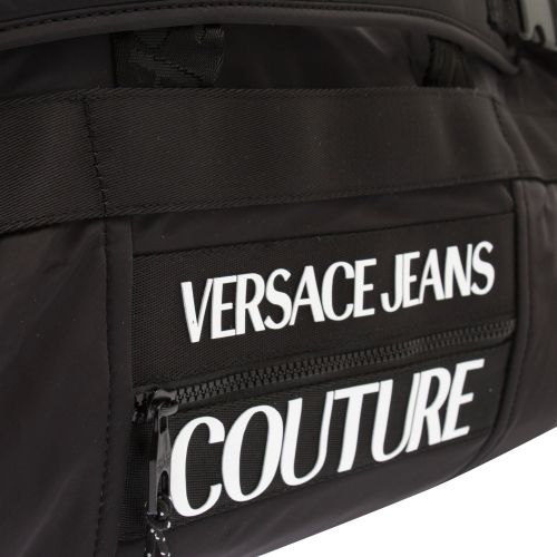 Mens Black Nylon Large Travel Backpack 74303 by Versace Jeans Couture from Hurleys