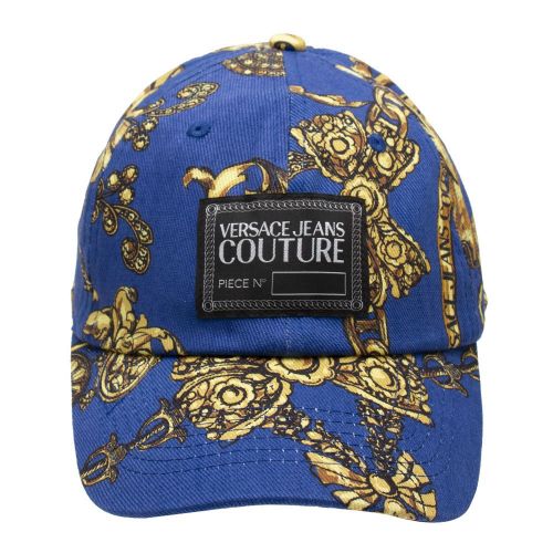 Mens Blue/Gold Regalia Baroque Cap 92097 by Versace Jeans Couture from Hurleys