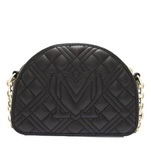Womens Black Diamond Quilted Half Dome Crossbody Bag 82196 by Love Moschino from Hurleys