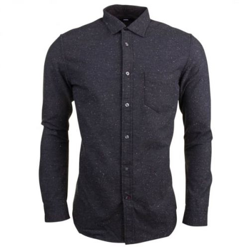 Mens Dark Grey S-Gru L/s Shirt 17031 by Diesel from Hurleys