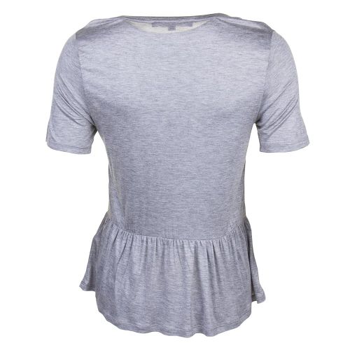 Womens Mid Grey Melange Miro Mercerised Peplum Top 70721 by French Connection from Hurleys
