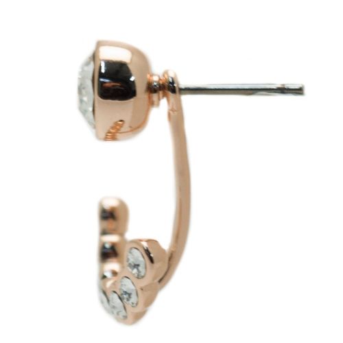 Womens Rose Gold & Clear Coraline Concentric Crystal Earrings 68747 by Ted Baker from Hurleys