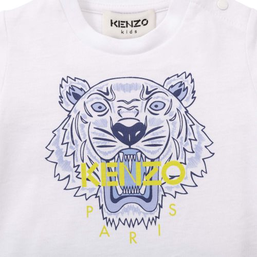 Baby White S/s Tiger T-Shirt 111063 by Kenzo from Hurleys
