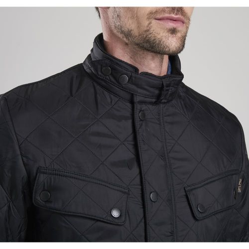 Barbour International Jacket Mens Black Ariel Polarquilt | Hurleys
