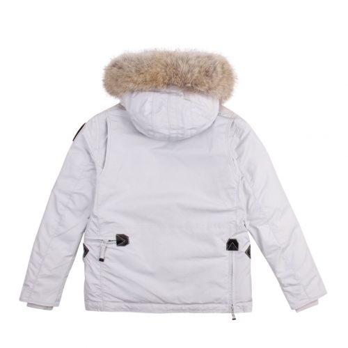 Boys Mist White Right Hand Fur Jacket 90700 by Parajumpers from Hurleys