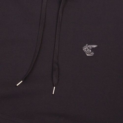 Anglomania Mens Black Small Orb Hooded Sweat Top 43382 by Vivienne Westwood from Hurleys