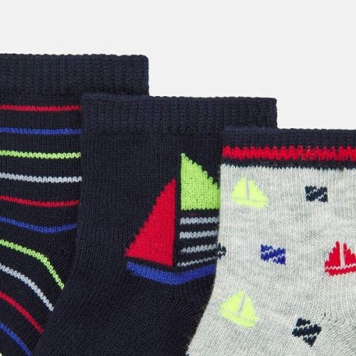 Infant Navy Assorted 3 Pack Socks 58276 by Mayoral from Hurleys