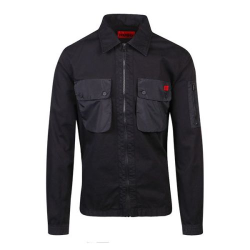 Mens Black Egildo Oversized Fit L/s Shirt 109940 by HUGO from Hurleys