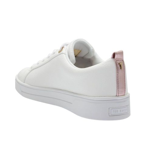 Womens White Baily Webbing Trainers 81310 by Ted Baker from Hurleys