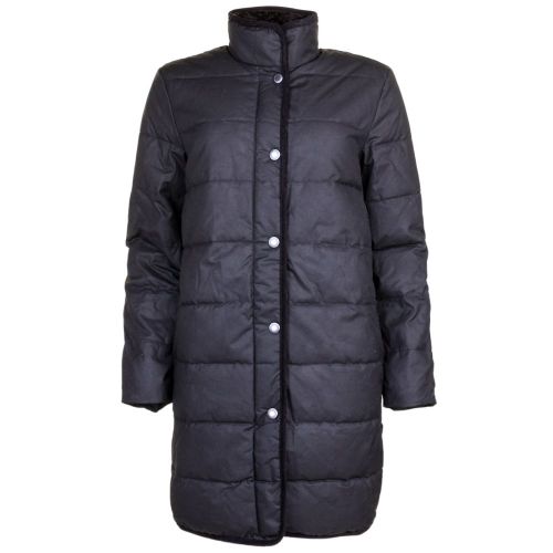 Heritage Womens Black Waxed Baffle Jacket 68289 by Barbour from Hurleys
