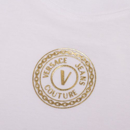 Womens White Emblem Foil S/s T Shirt 90828 by Versace Jeans Couture from Hurleys
