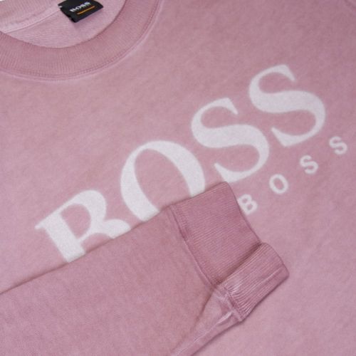 Casual Mens Light Pink Wallker Crew Sweat Top 22015 by BOSS from Hurleys