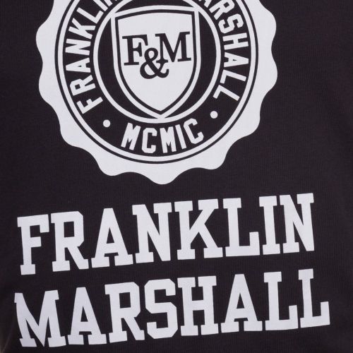 Mens Black Big Logo S/s Tee Shirt 66188 by Franklin + Marshall from Hurleys