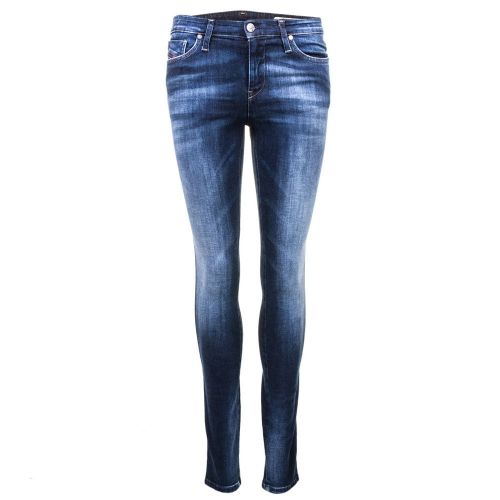 Womens Blue Wash Skinzee Super Skinny Fit Jeans 66239 by Diesel from Hurleys