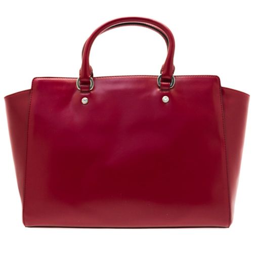 Womens Dark Red Heart & Chain Tote Bag 66050 by Love Moschino from Hurleys