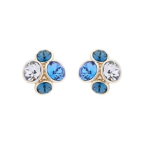 Womens Rose Gold/Multi Blue Lynda Cluster Studs 43564 by Ted Baker from Hurleys
