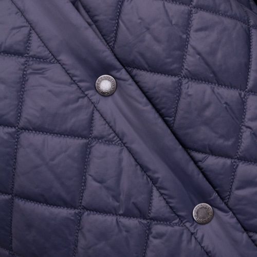 Heritage Womens Navy Collarless Border Quilted Jacket 68273 by Barbour from Hurleys