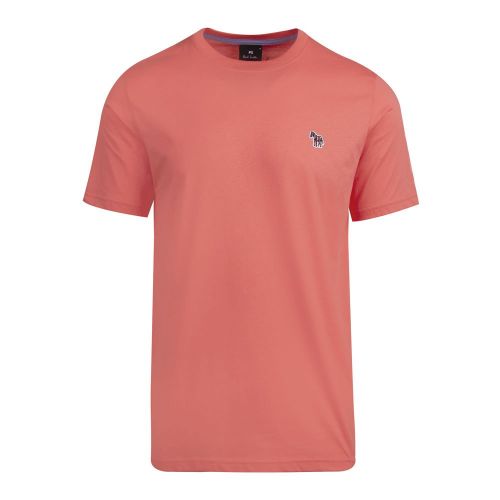 Mens Coral Classic Zebra Regular Fit S/s T Shirt 83204 by PS Paul Smith from Hurleys