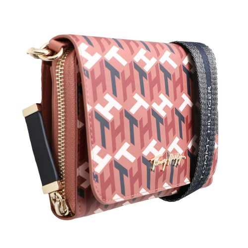 Womens Pink Mix Iconic Tommy Mono Crossbody Bag 98531 by Tommy Hilfiger from Hurleys