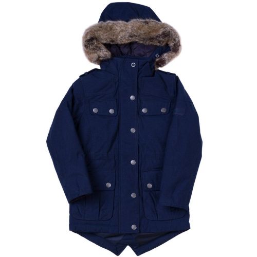 Girls Navy Impeller Jacket 65718 by Barbour from Hurleys