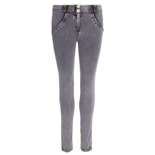 Womens Grey Mid Rise Skinny Jeans 26106 by Freddy from Hurleys
