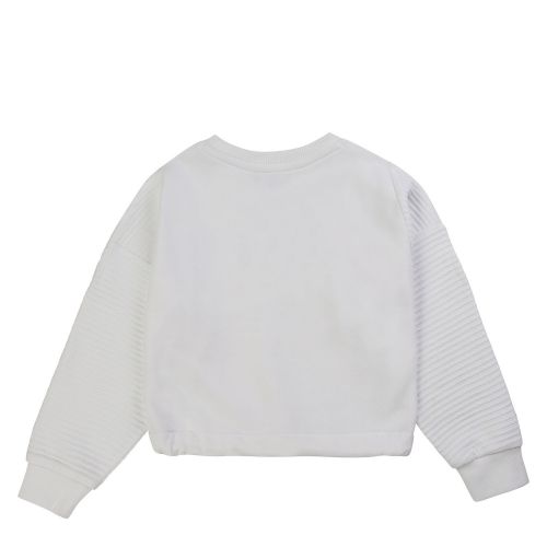 Girls White Ombre Logo Sweat Top 55835 by DKNY from Hurleys