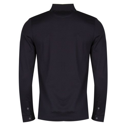 Mens Navy Fruitpa Textured L/s Polo Shirt 29267 by Ted Baker from Hurleys