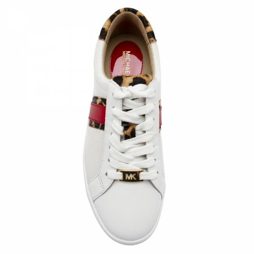 Womens White Irving Cheetah Stripe Trainers 39817 by Michael Kors from Hurleys