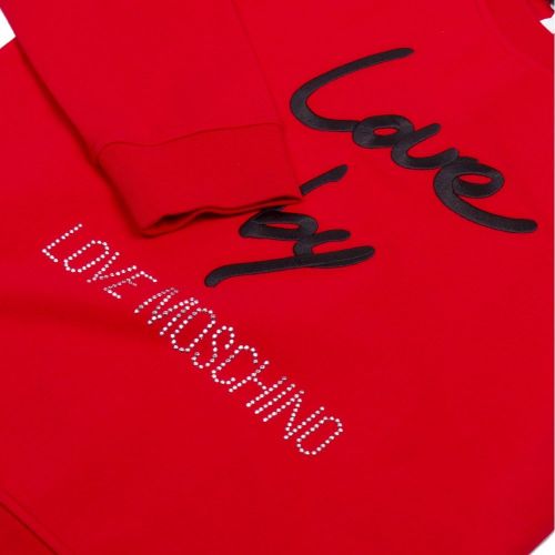 Womens Red Love By Sweat Top 26937 by Love Moschino from Hurleys