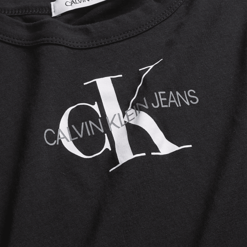 Womens Black Monogram Baby S/s T Shirt 60127 by Calvin Klein from Hurleys
